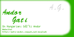 andor gati business card